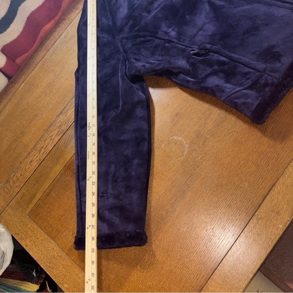 Green Tea Purple Velvet Jacket Coat Faux Fur Trim Soft Size XXL - Picture 4 of 7